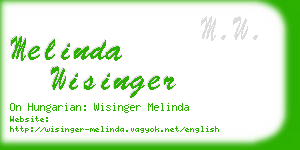 melinda wisinger business card